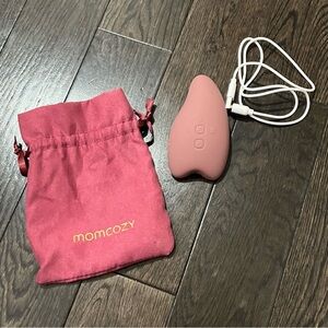 Momcozy Pink Silicone Lactation Massager with Charging Cable